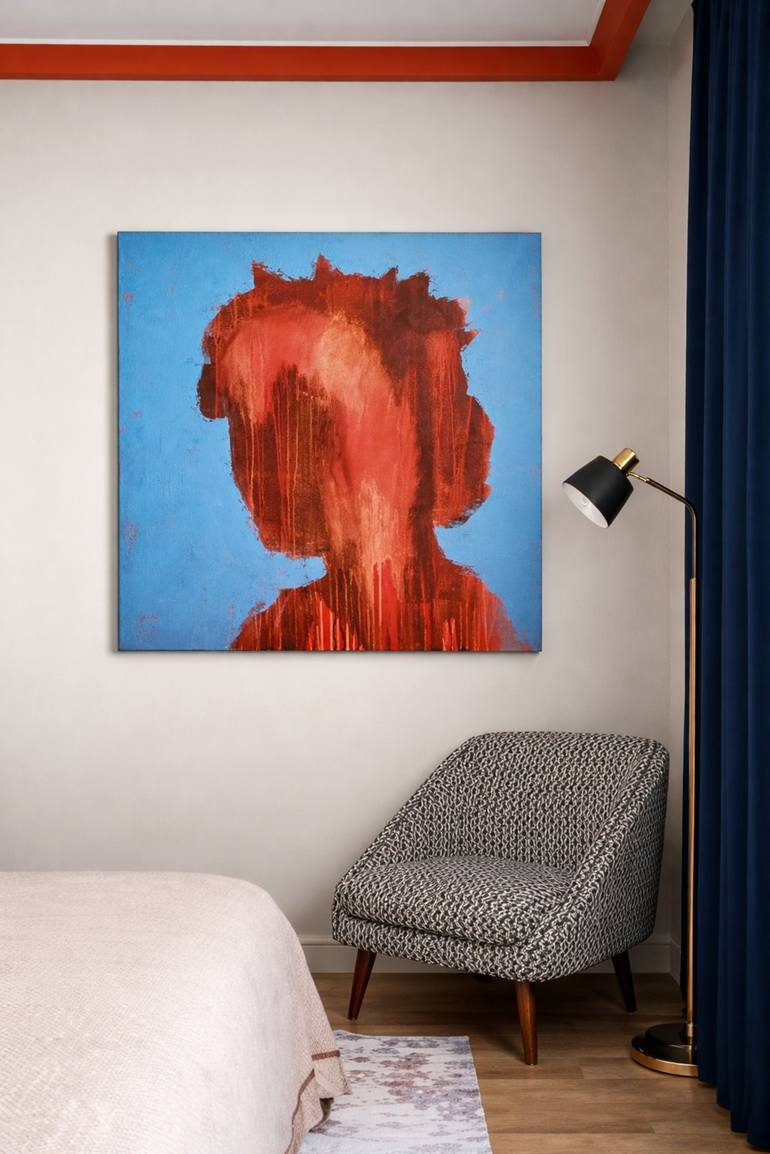 Original Abstract Women Painting by Danuta Slautskaya