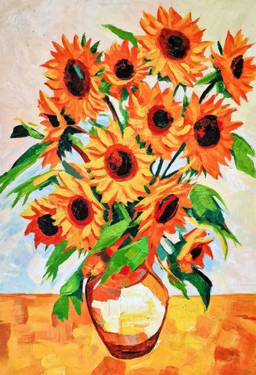 Sunflowers in vase #3 thumb