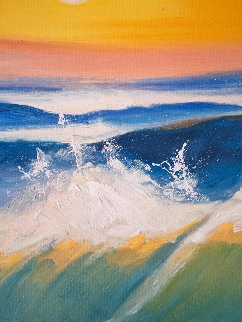 Original Beach Painting by Conor Kelly