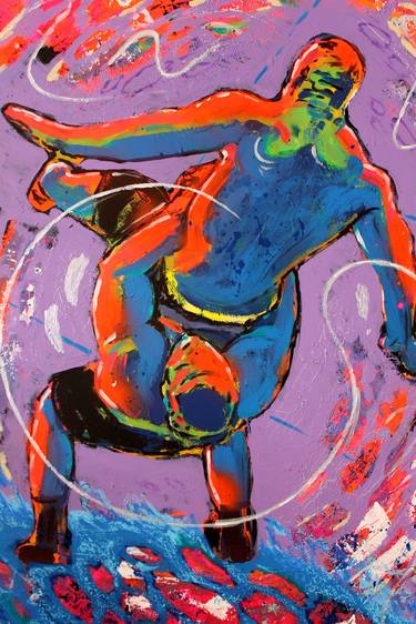 Original Figurative Sports Paintings by Swantje Wenz