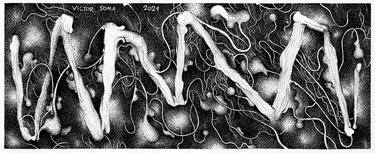 Original Abstract Drawings by Victor Soma