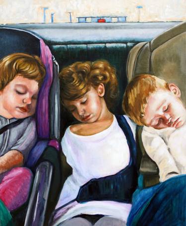 Print of Realism Children Paintings by Hilary J England