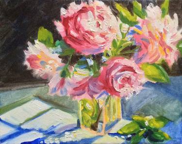 Original Floral Paintings by Hilary J England