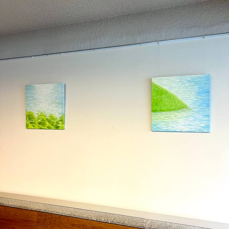Original Painterly Abstraction Landscape Painting by Chaeyoon Bang