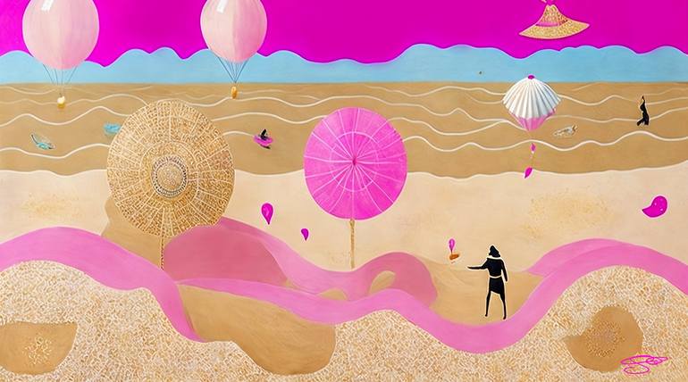 Print of Abstract Beach Printmaking by Kay Uwe Rott