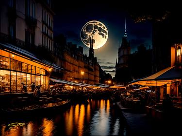 Tampered Old Street Life - Paris at Night thumb