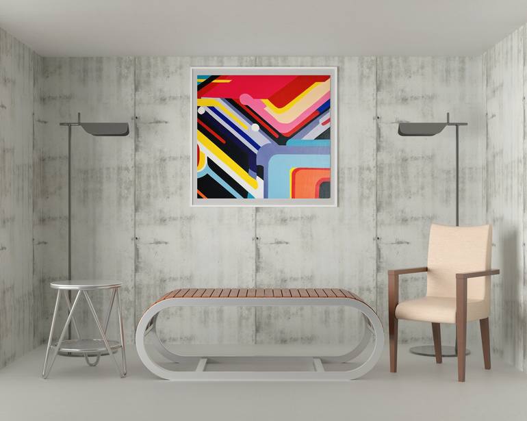 Original Contemporary Abstract Painting by Pierre Benjamin