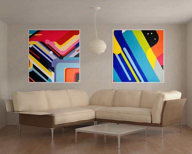 Original Contemporary Abstract Painting by Pierre Benjamin