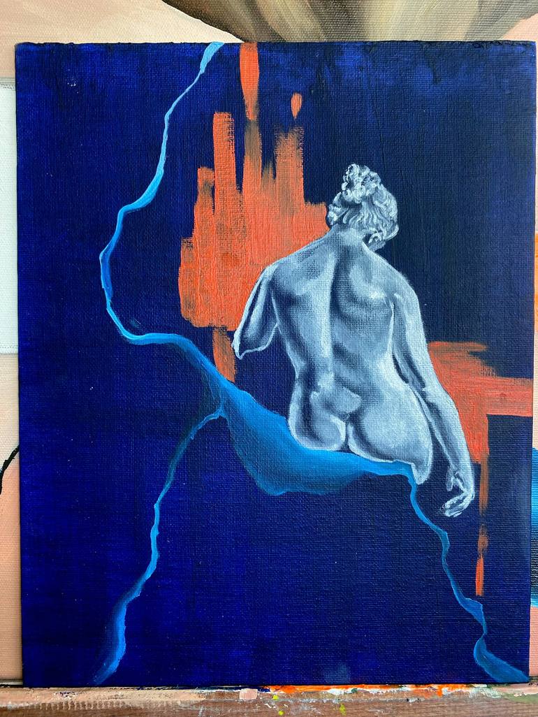 Original Contemporary Nude Painting by Tereza Podešvová