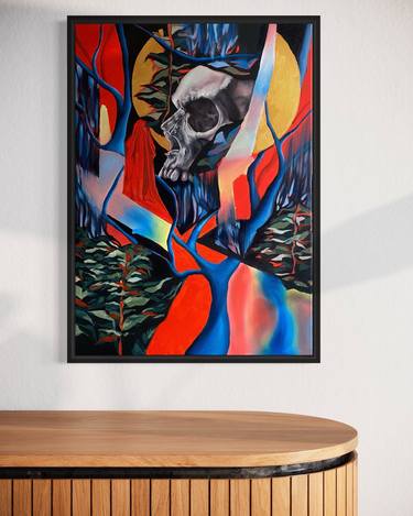 Original Abstract Expressionism Mortality Paintings by Tereza Podešvová