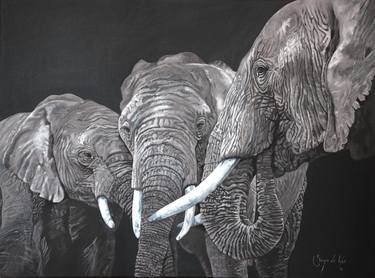 Original Impressionism Animal Painting by Sonja De Wet