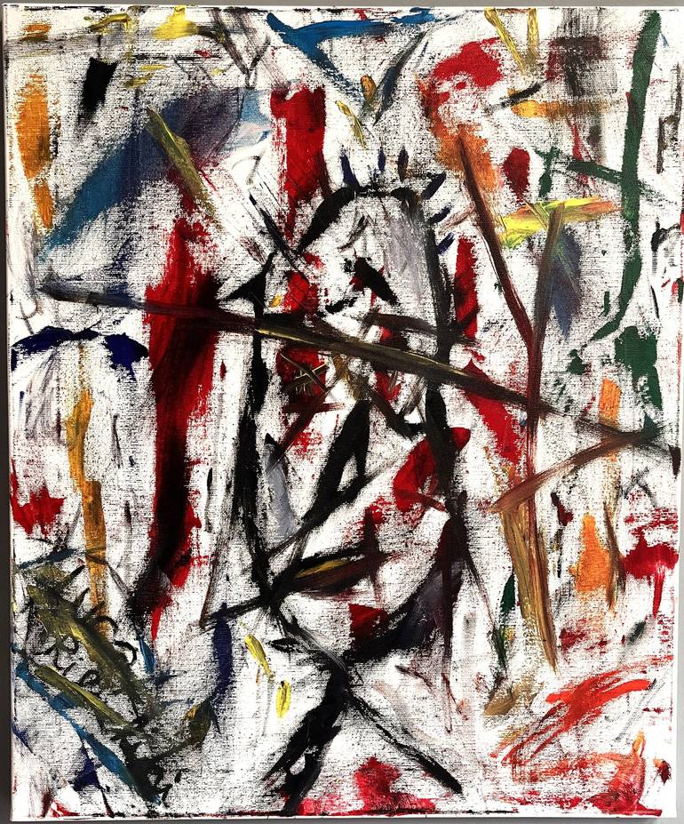 Original Abstract Expressionism Abstract Painting by Luca Ribichini