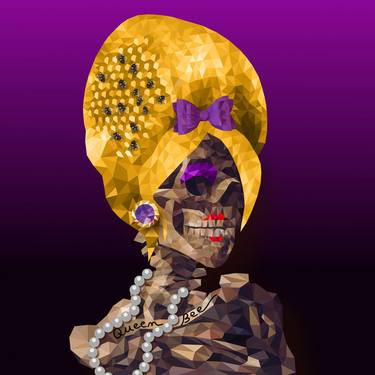 Queen Bee Skull - Limited Edition of 1 thumb
