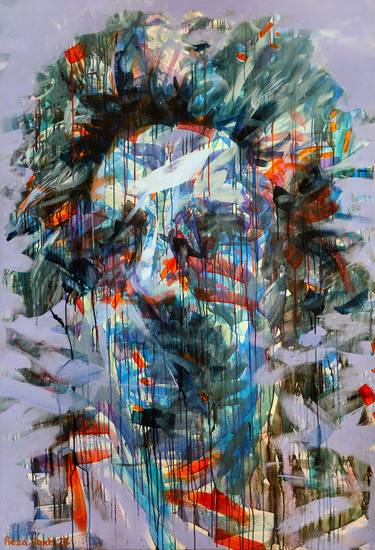 Original Expressionism People Paintings by Reza Rokh