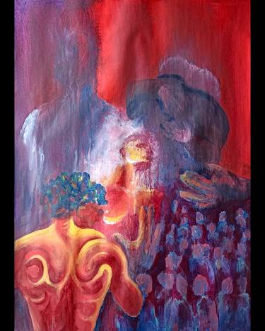 Original Contemporary People Painting by Aleksandre Pochkhidze