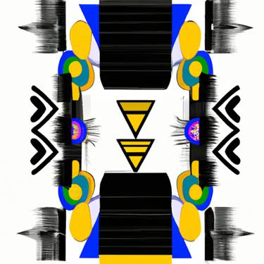 Original Art Deco Geometric Digital by Khanyisile Khoza