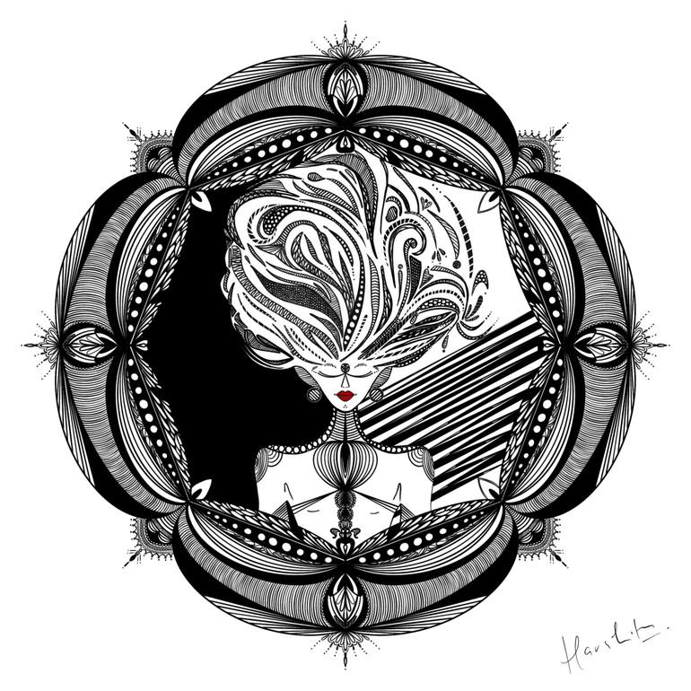 The Spiritual Awakening of a Lady's Mind Digital by Harshita Gangwar | Saatchi Art Germany