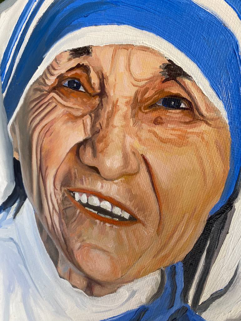 Original Realism People Painting by Artan Kaja