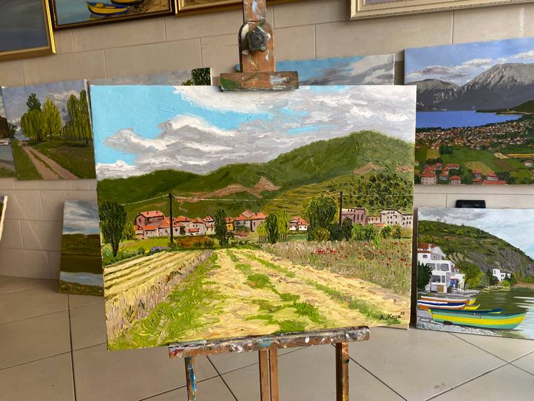 Original Realism Landscape Painting by Artan Kaja