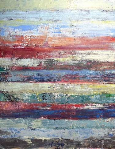 Original Abstract Expressionism Abstract Mixed Media by JANET Swahn
