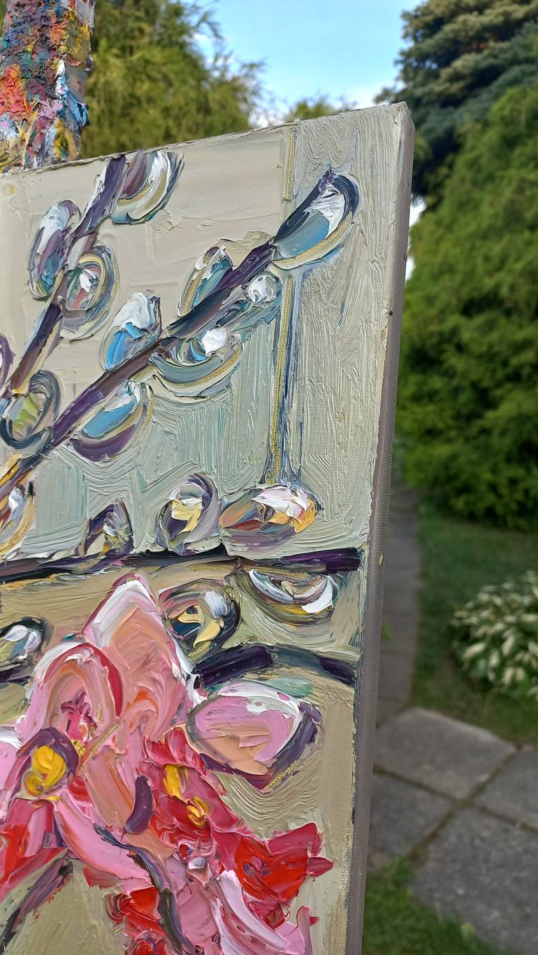 Original Expressionism Floral Painting by Andrey Kovalenko