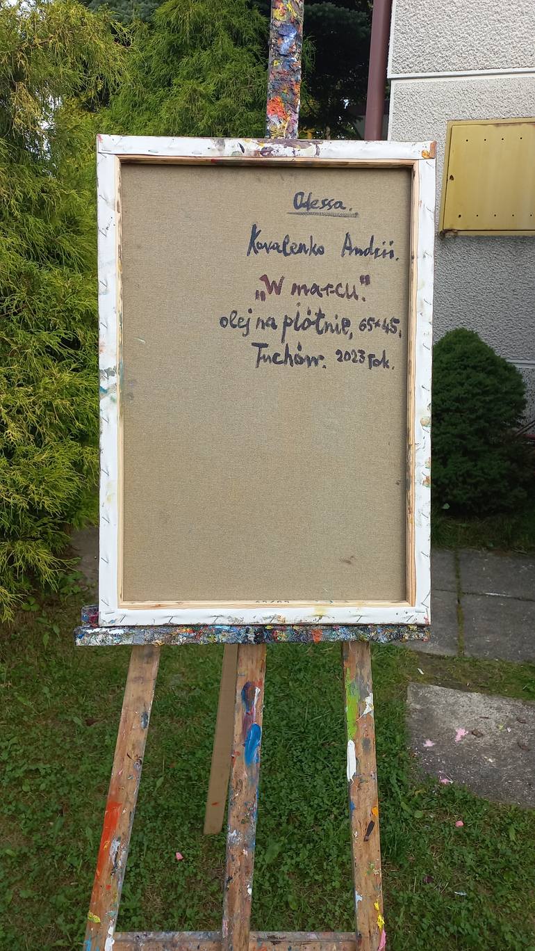 Original Expressionism Floral Painting by Andrey Kovalenko