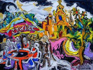 Print of Expressionism Cities Paintings by Andrey Kovalenko