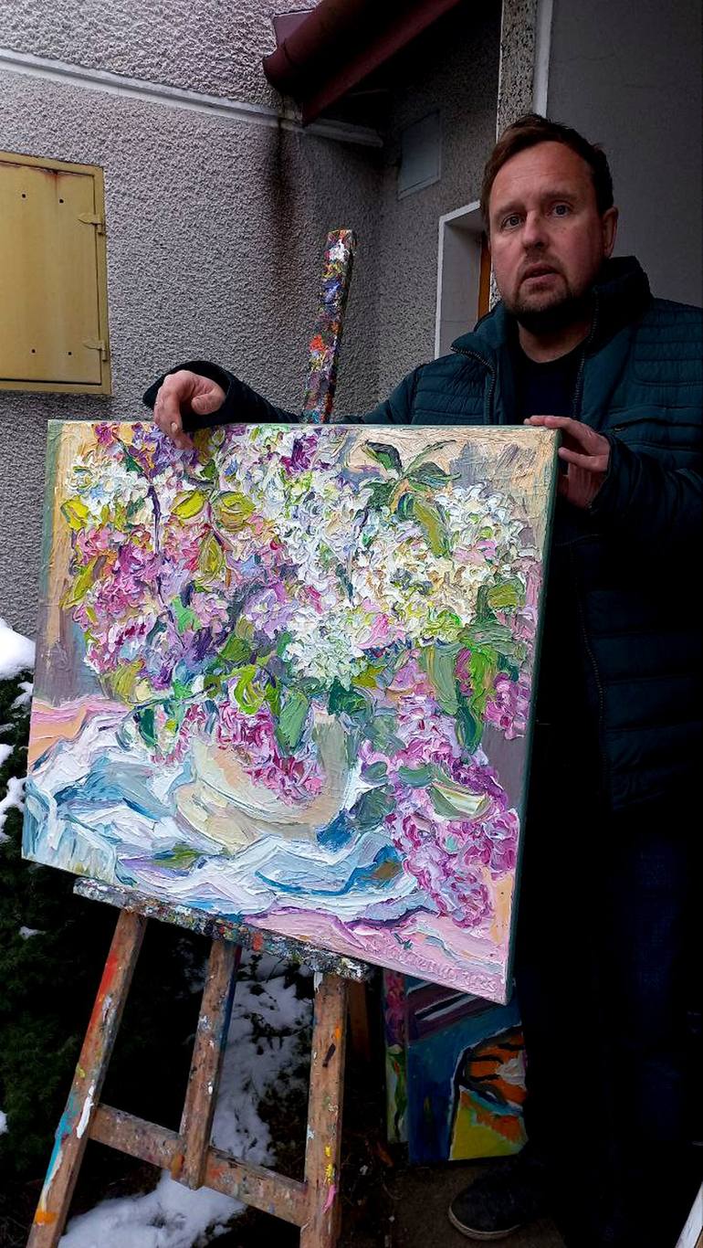 Original Floral Painting by Andrey Kovalenko