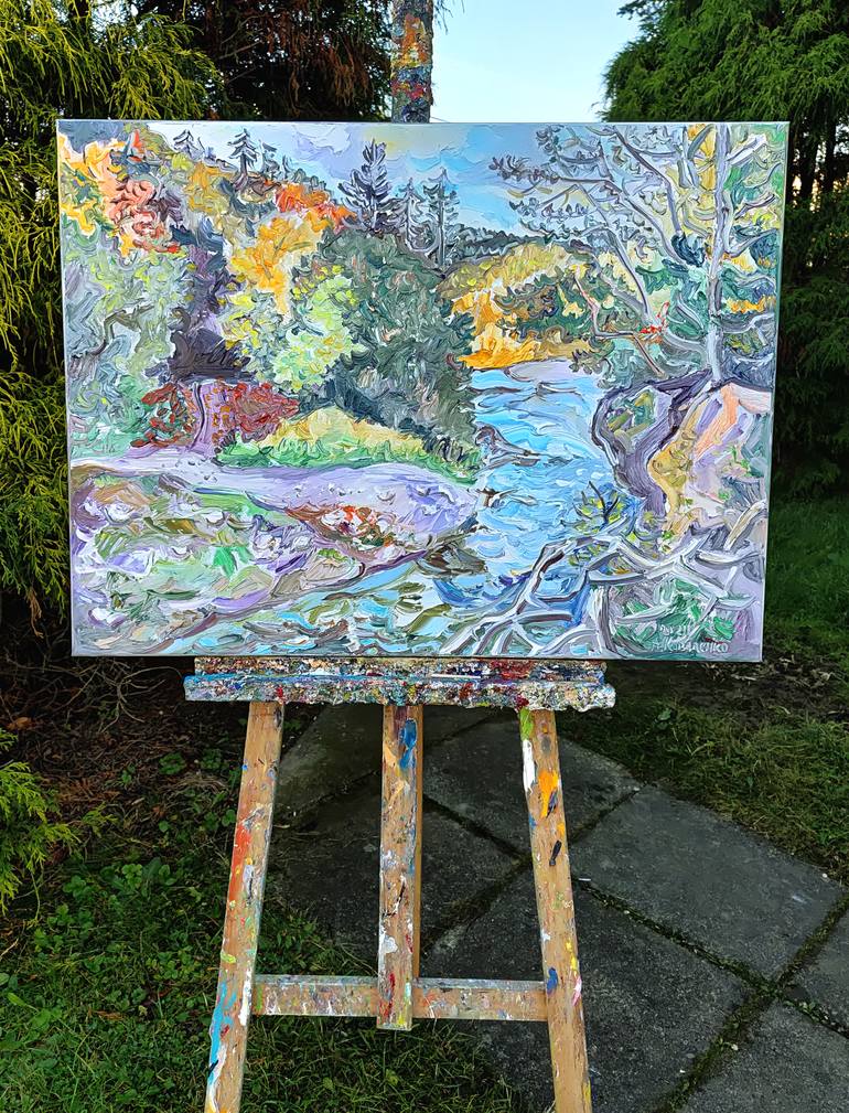 Original Expressionism Landscape Painting by Andrey Kovalenko