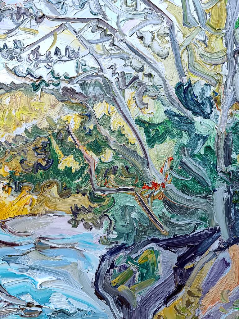 Original Expressionism Landscape Painting by Andrey Kovalenko