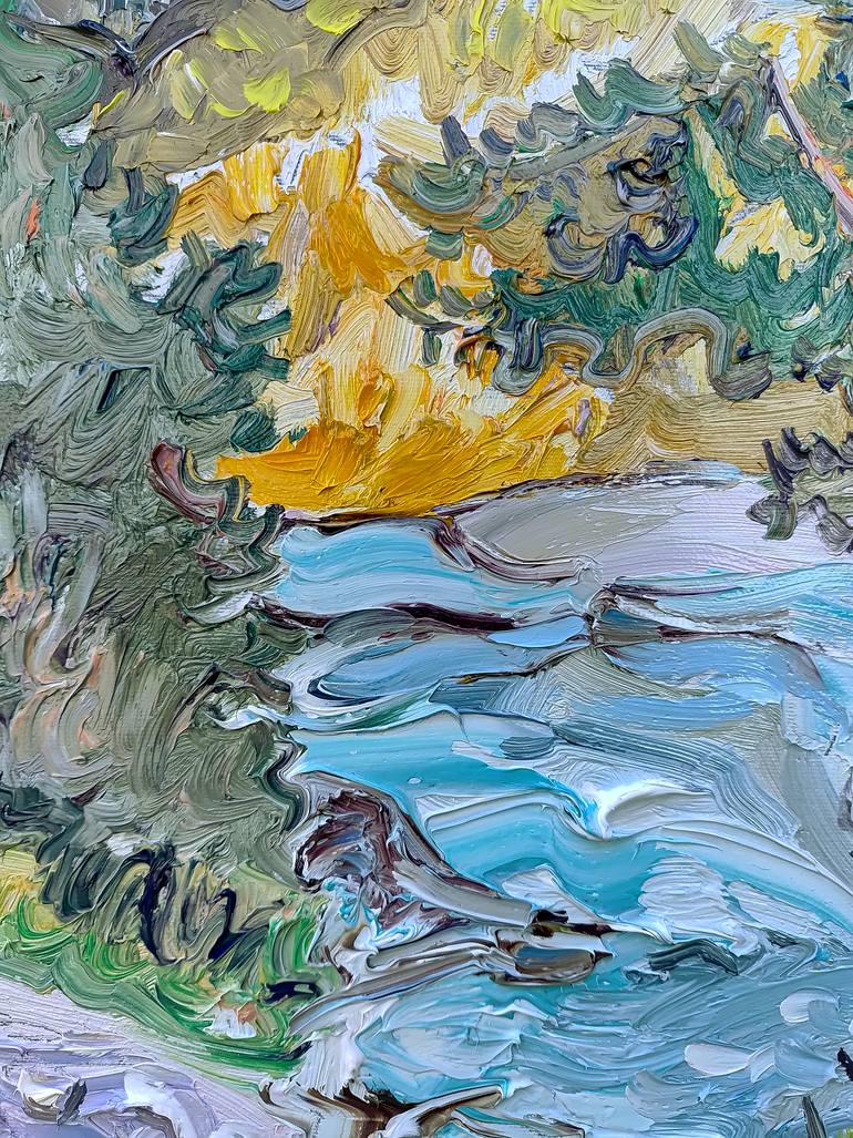 Original Expressionism Landscape Painting by Andrey Kovalenko