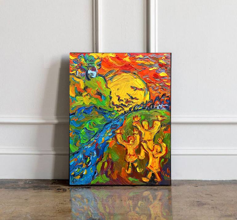 Original Expressionism Fantasy Painting by Andrey Kovalenko