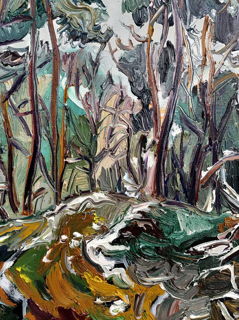 Original Abstract Expressionism Landscape Painting by Andrey Kovalenko