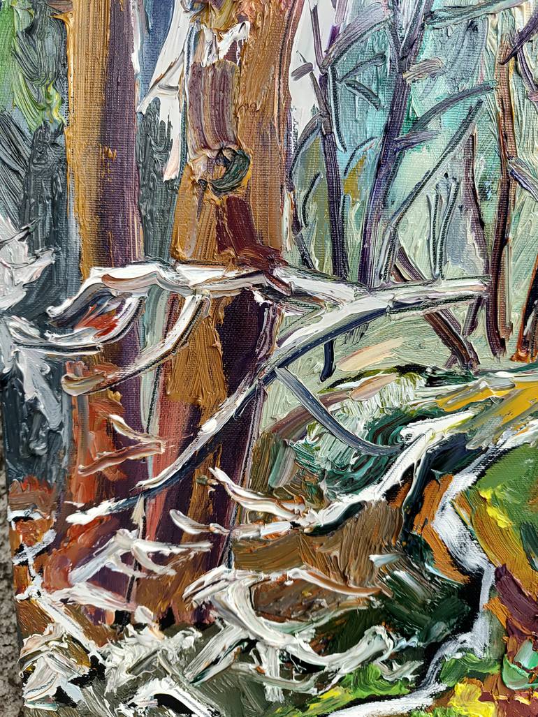 Original Abstract Expressionism Landscape Painting by Andrey Kovalenko