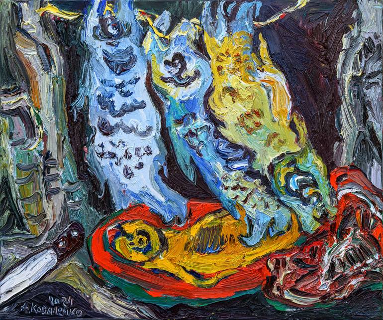 Print of Abstract Expressionism Still Life Paintings by Andrey Kovalenko
