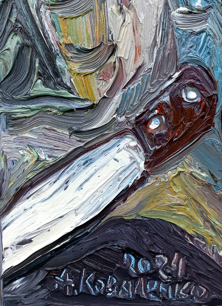 Original Abstract Expressionism Still Life Painting by Andrey Kovalenko