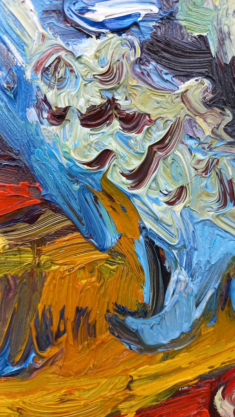 Original Abstract Expressionism Still Life Painting by Andrey Kovalenko