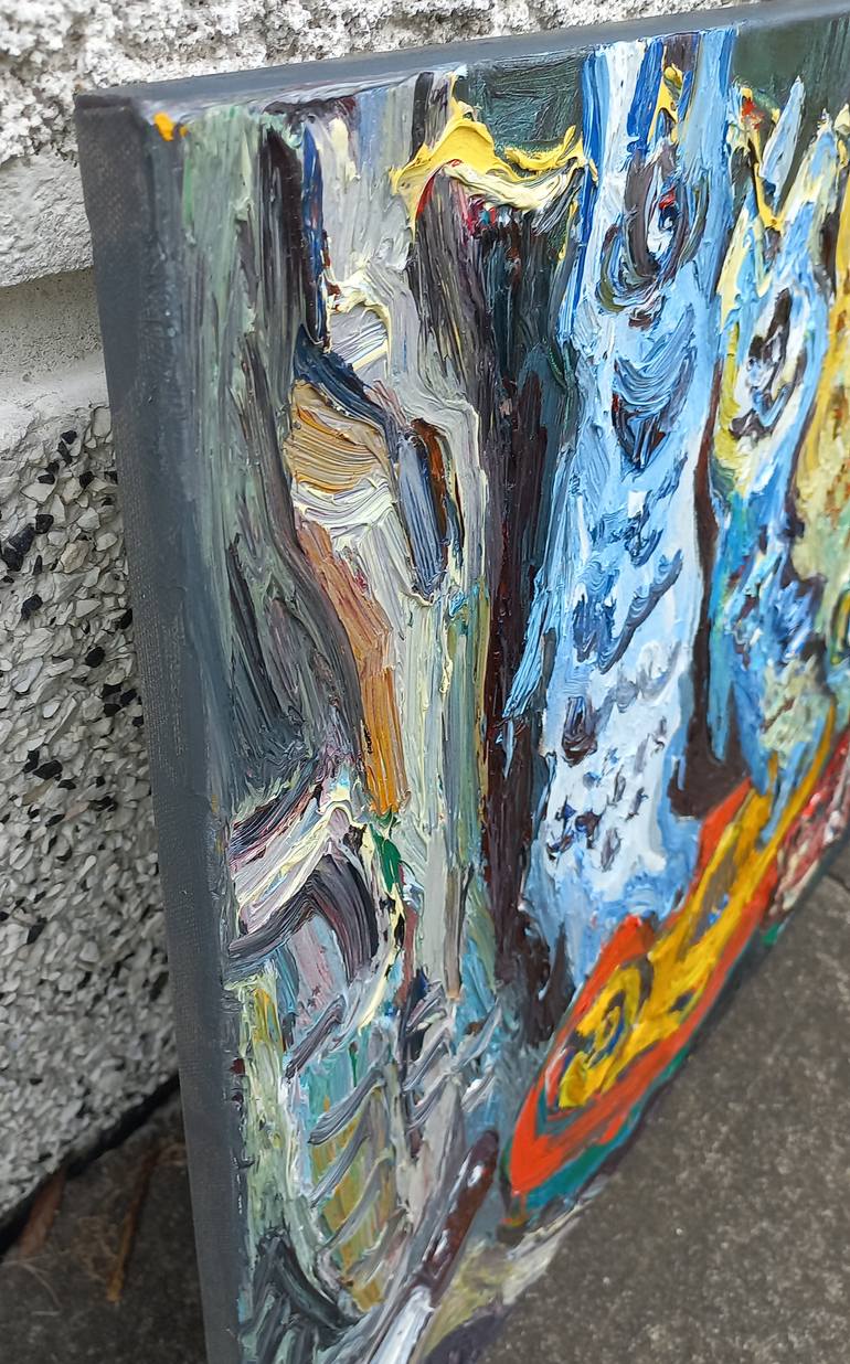 Original Abstract Expressionism Still Life Painting by Andrey Kovalenko