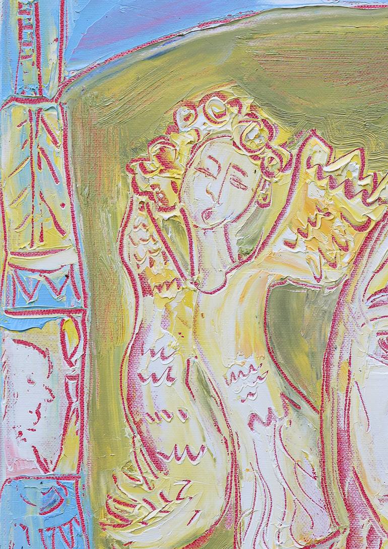 Original Abstract Expressionism Women Painting by Andrey Kovalenko