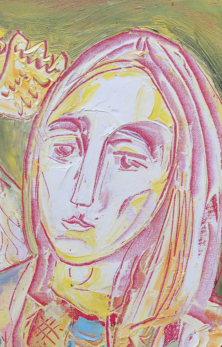 Original Abstract Expressionism Women Painting by Andrey Kovalenko