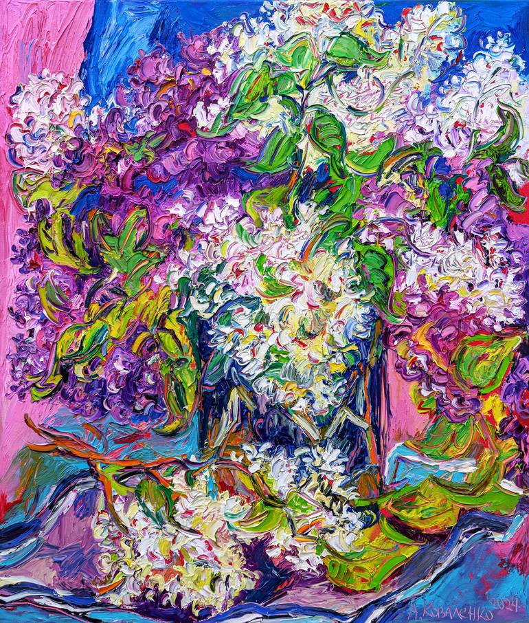 Print of Abstract Floral Paintings by Andrey Kovalenko
