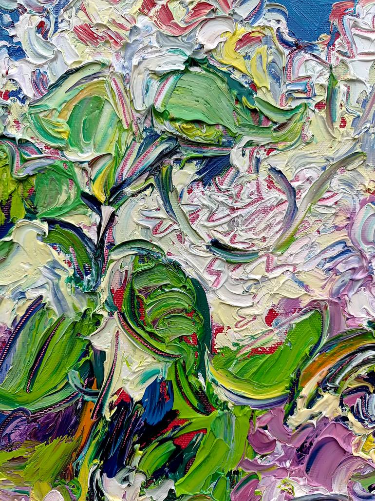 Original Abstract Floral Painting by Andrey Kovalenko