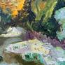 woodland landscape forest river painting