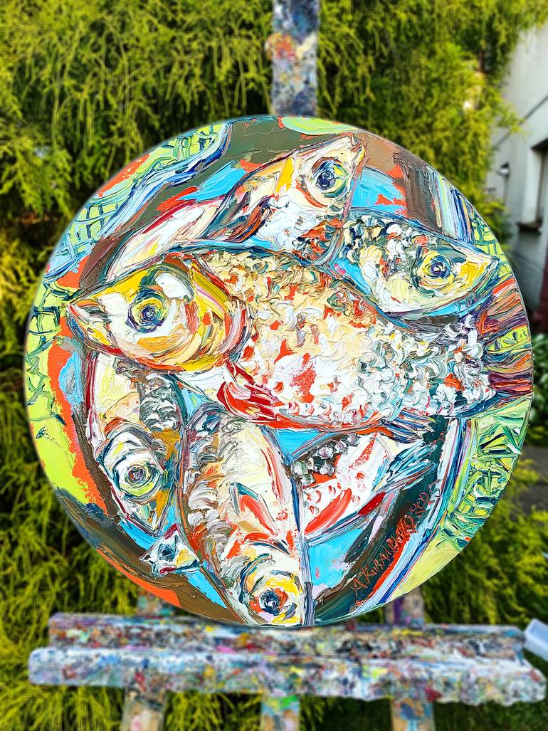 Original Art Nouveau Animal Painting by Andrey Kovalenko