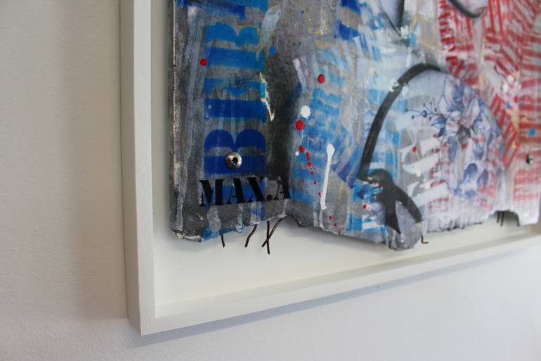 Original Street Art People Painting by Maxime Andriot