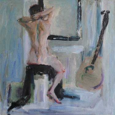 Original Abstract Expressionism Nude Paintings by Oleksandr Topchyi