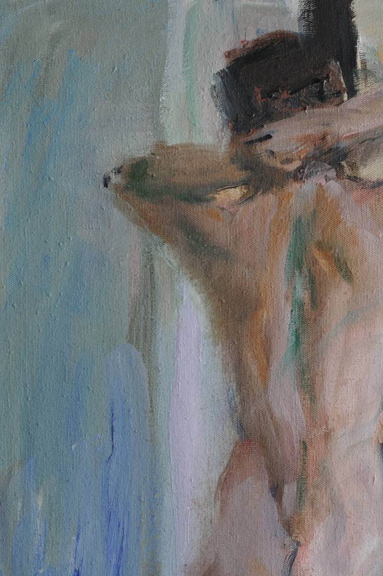 Original Abstract Expressionism Nude Painting by Oleksandr Topchyi