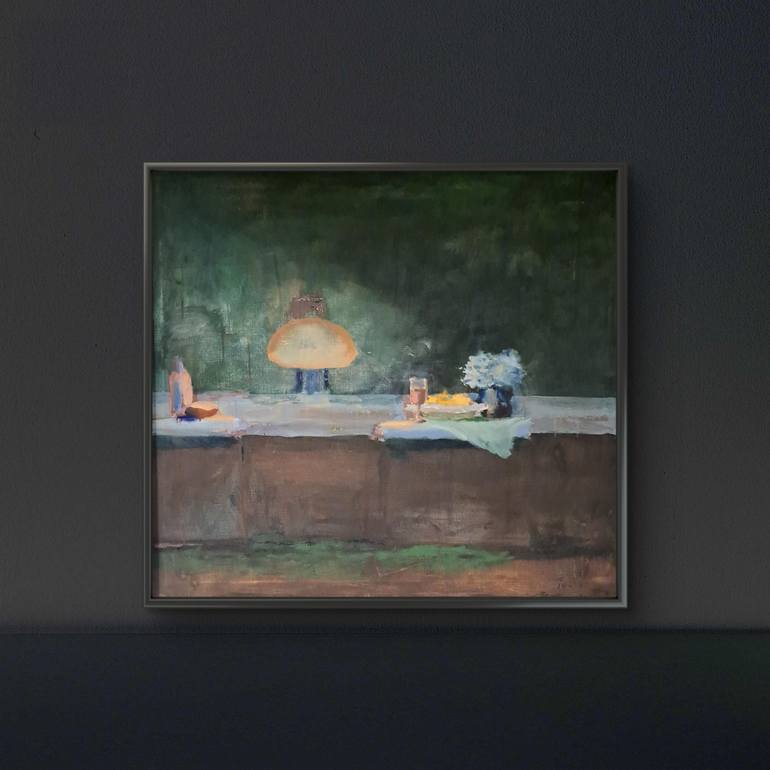 Original Abstract Expressionism Still Life Painting by Oleksandr Topchyi