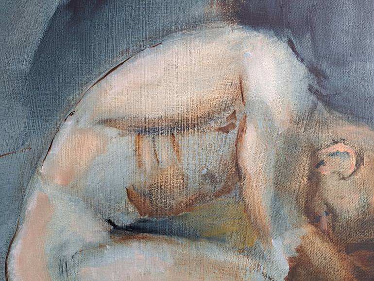 Original Abstract Expressionism Nude Painting by Oleksandr Topchyi