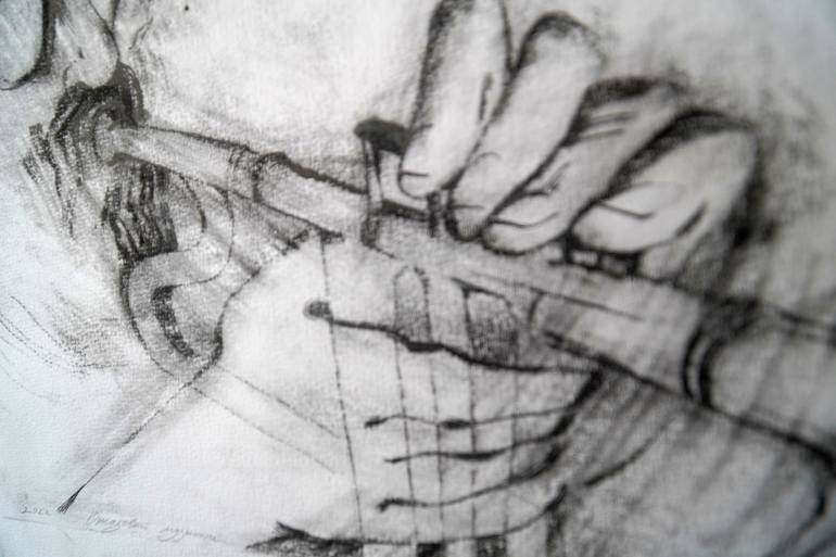 Original Contemporary Music Printmaking by Dara Ilyayev